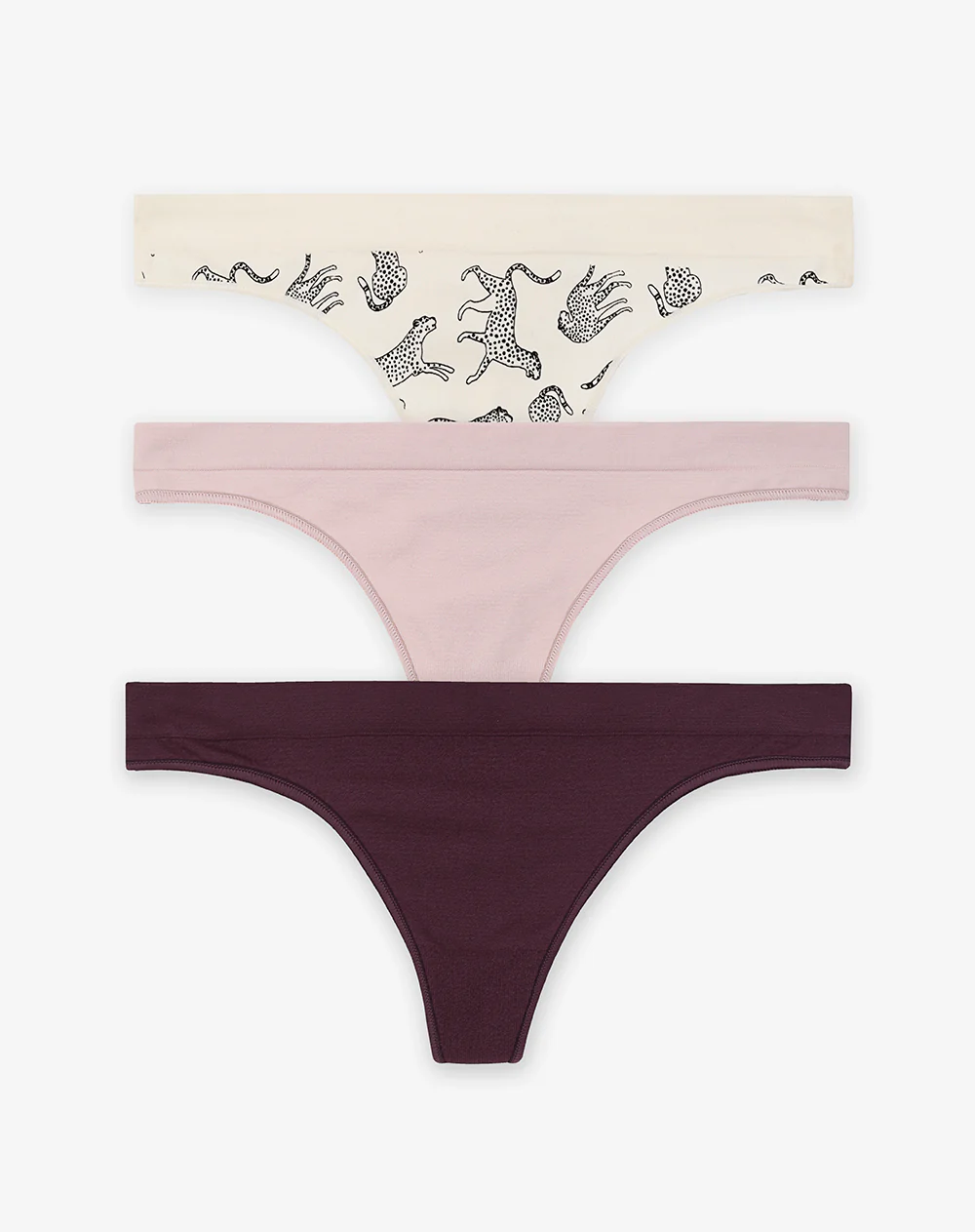 3 pantys brasilero seamless tiro medio surtido mujer